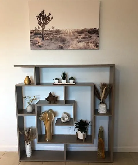 Living room area wall