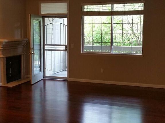 Looking at LR from DR to private patio