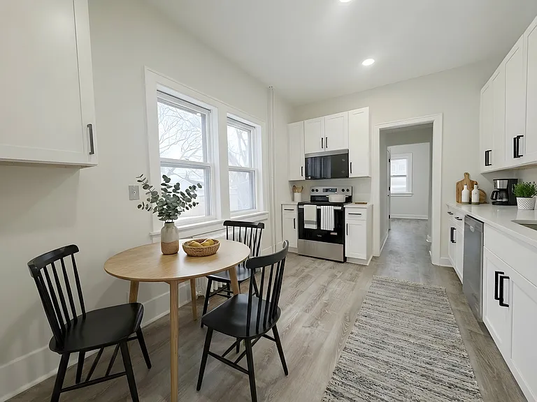 Fully updated kitchen with space for a table or island
*This photo is virtually staged