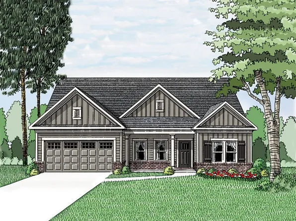 (GA)The Everett | Front Entry Plan, Red Oak Ridge