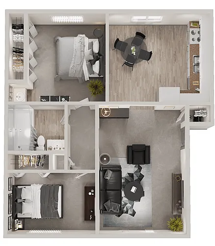 Floor plan Two Bedroom