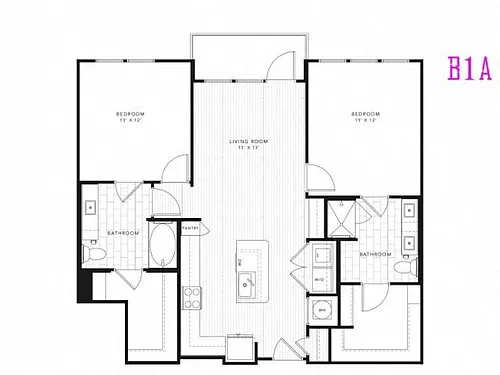 Floor plan B1A