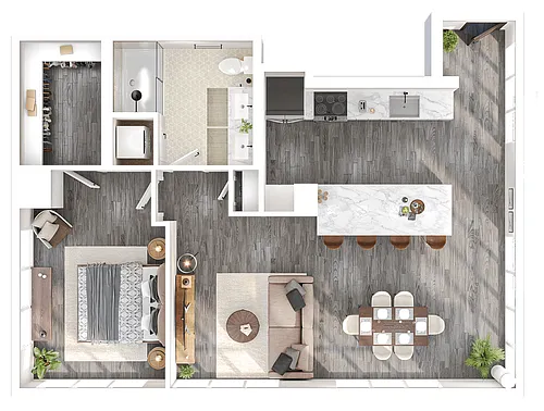 Floor plan Penthouse 1O