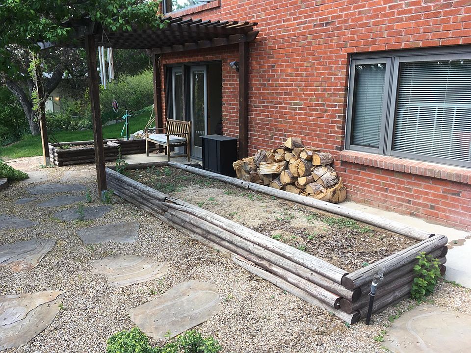 Raised garden bed.