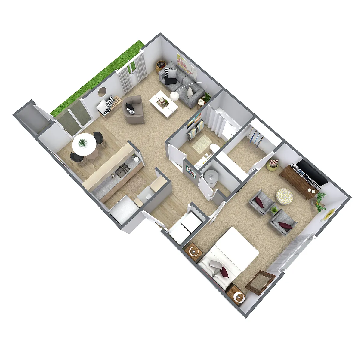 Floor plan 1X1