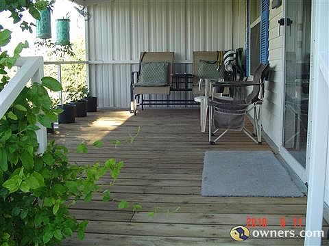 front porch looking west
