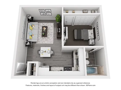 Floor plan Studio A