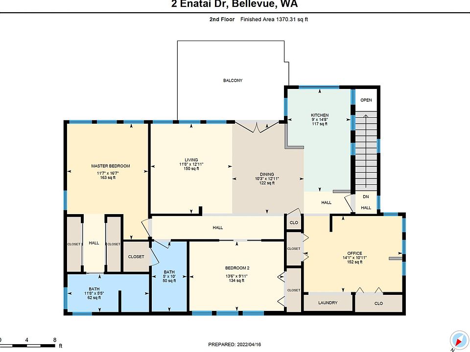 Floor plan of the unit.