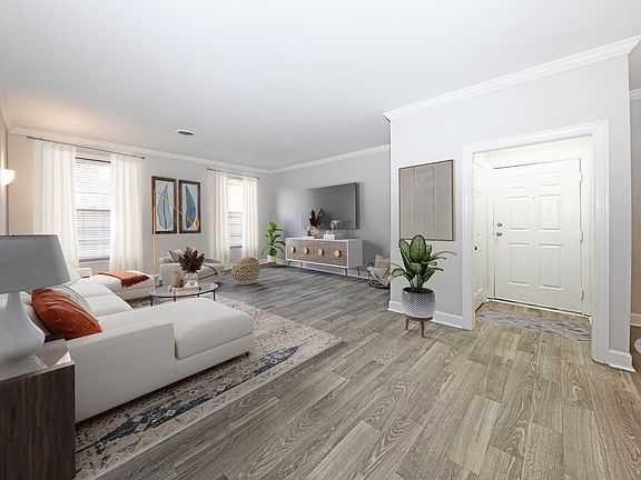Entry Way + Hardwood Style Flooring