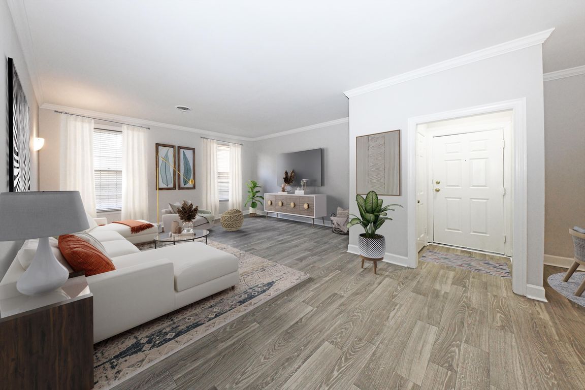 Entry Way + Hardwood Style Flooring