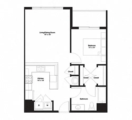 Floor plan 1B
