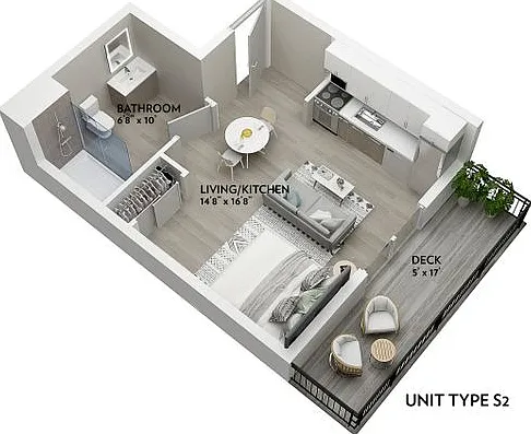 S2 - 360 Sq. Ft. S2 - 360 Sq. Ft.