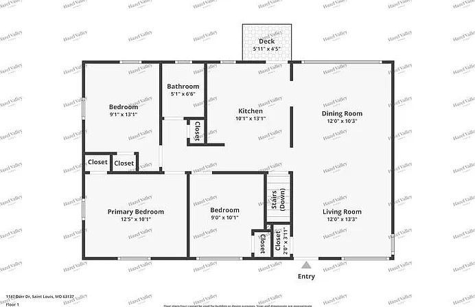 3 bed, 1.0 bath, 912 sqft, $1,330 — Photo 3