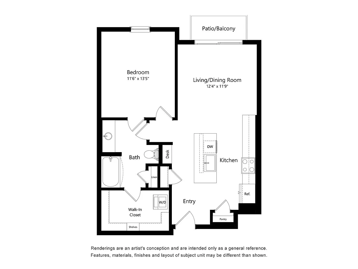 Floor plan 1B