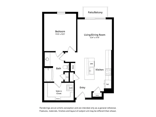 Floor plan 1B