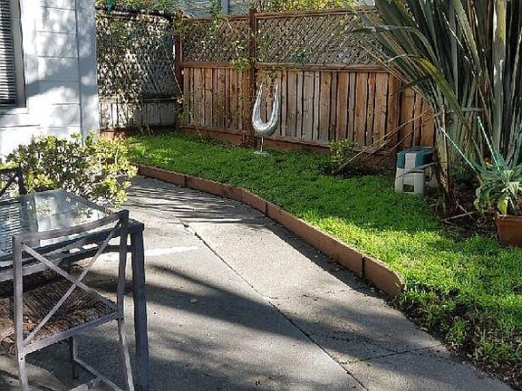 Side yard and snack table