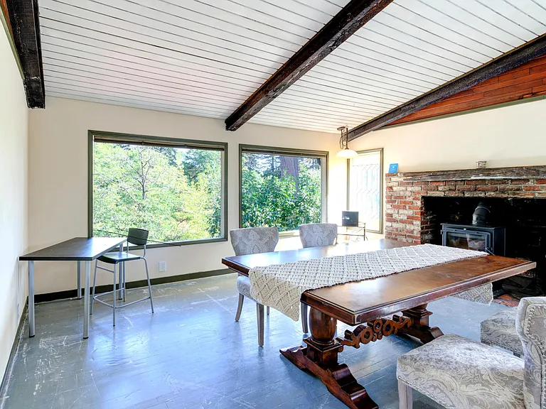 Vaulted Ceiling upstairs in bonus room