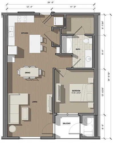 Floor plan 1G