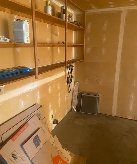 Garage (with shelves), Washer and Dryer hookups