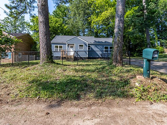 Fenced in front yard