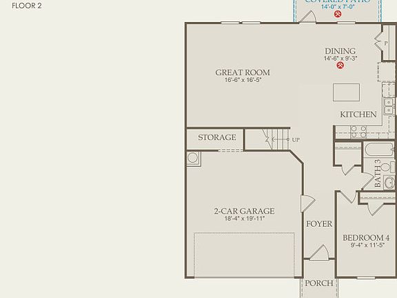 Kisko Floor Plan, Quick Move-in Home, Floor 1