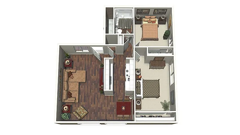 Floor plan TM Classic 2x1