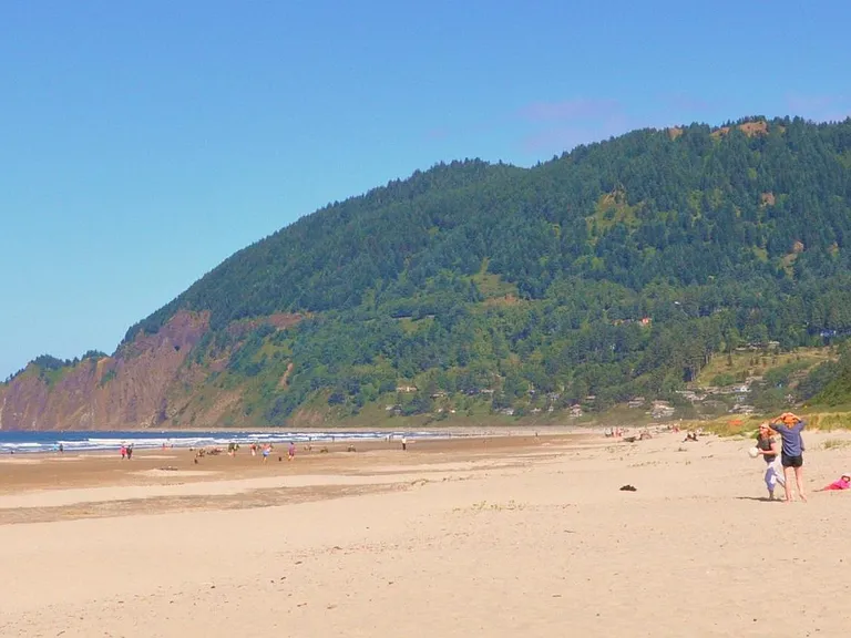 Manzanita Beach (7 miles of uninterrupted bliss) looking north to Neahkahnie Mt.