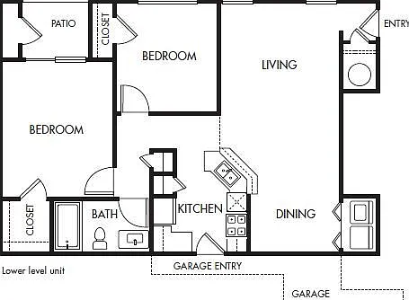 Commons at Briargate - B1 - 1 Beds - 1 Baths - 878 Sq. ft.