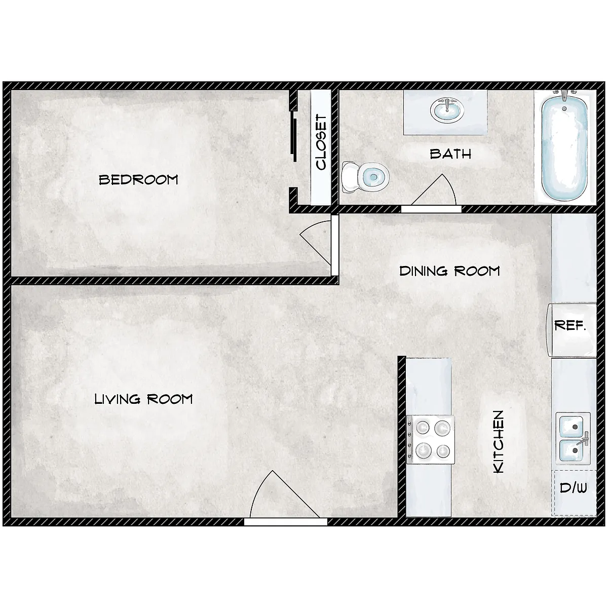 Floor plan Floorplan 1Bed