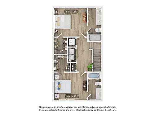 Floor plan Townhome E