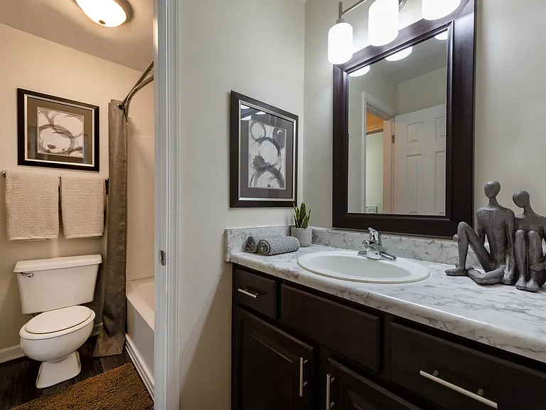Dual Vanities in our Townhomes