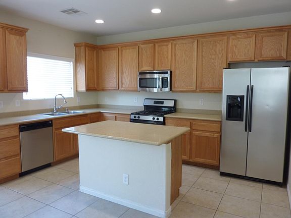 Kitchen with stainless steel appliances