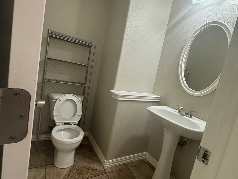 first floor half bath
