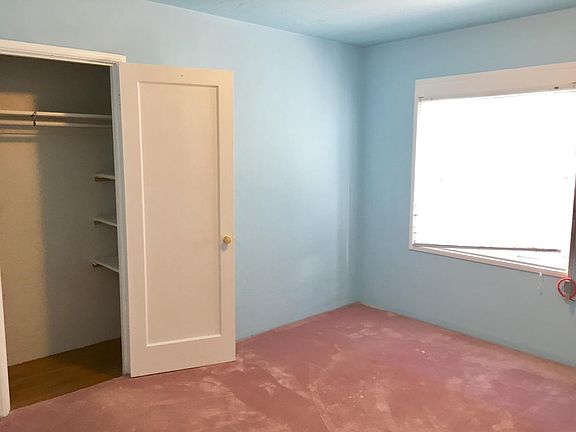 bedroom with large closet