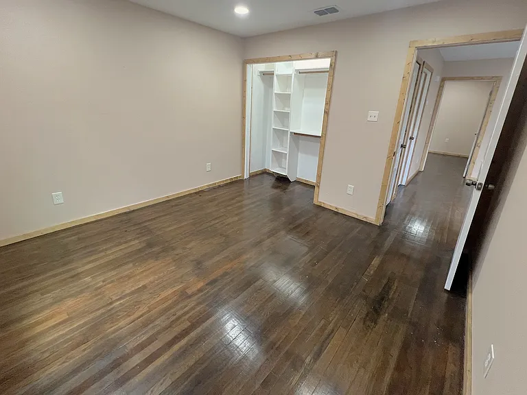 We're adding closet doors to this spacious closet - by the time you see this, it might already be done!