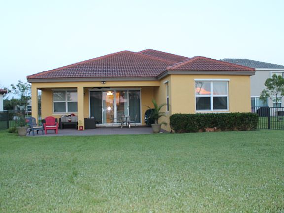 Back of house and patio