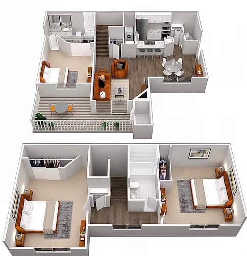 Floor plan The Grand Townhome-Premium