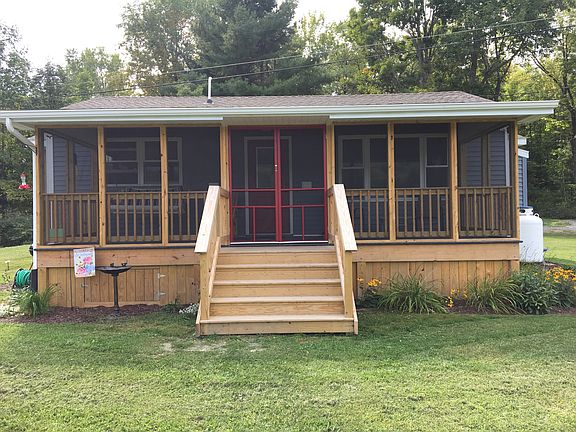 Front of house facing water