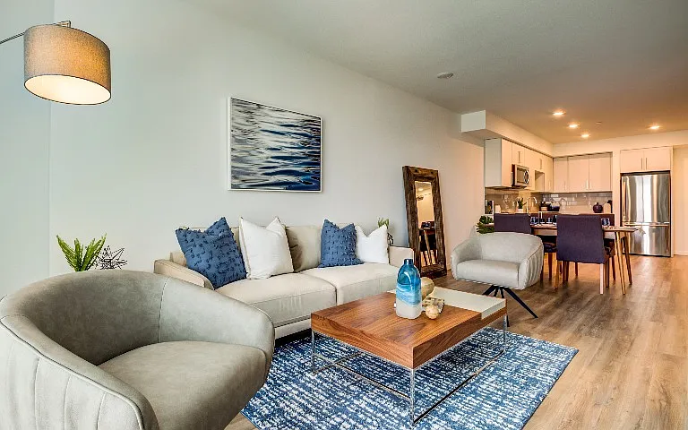 Elegant Living Area | Apartments in Hercules, CA | The Exchange Hercules Bayfront