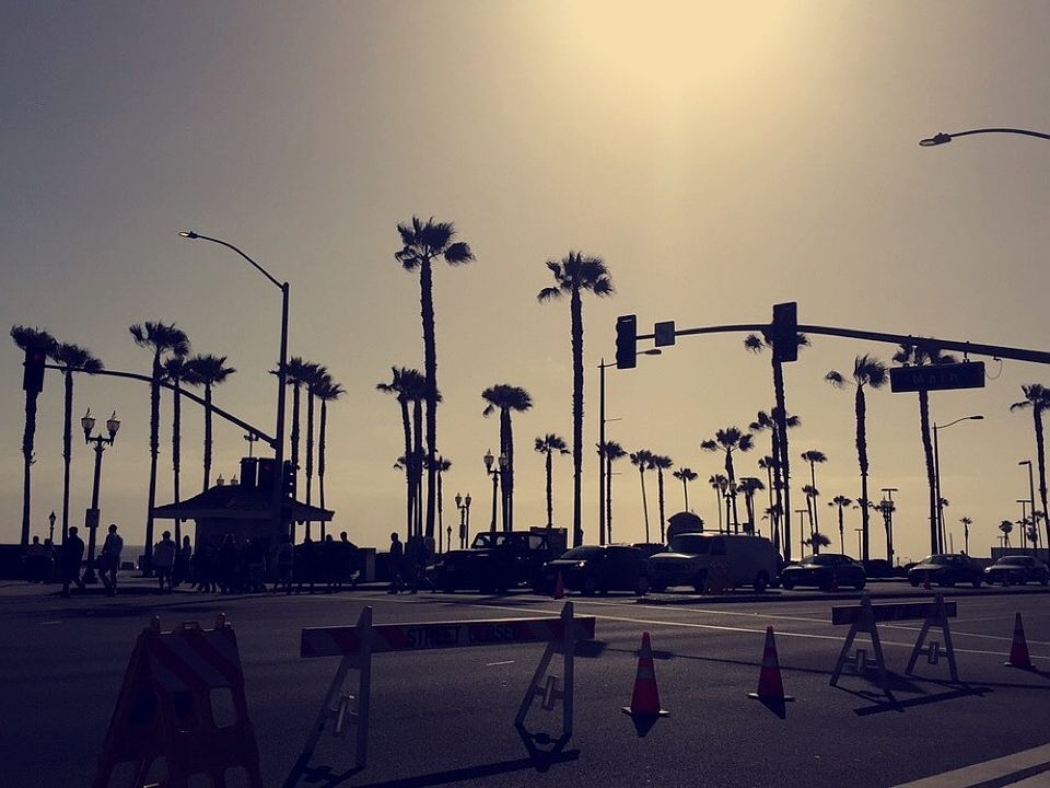 A mile away from the beach