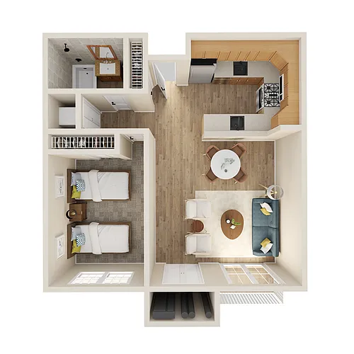 Floor plan 1 Bedroom