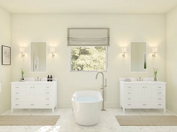 Primary bath freestanding tub
