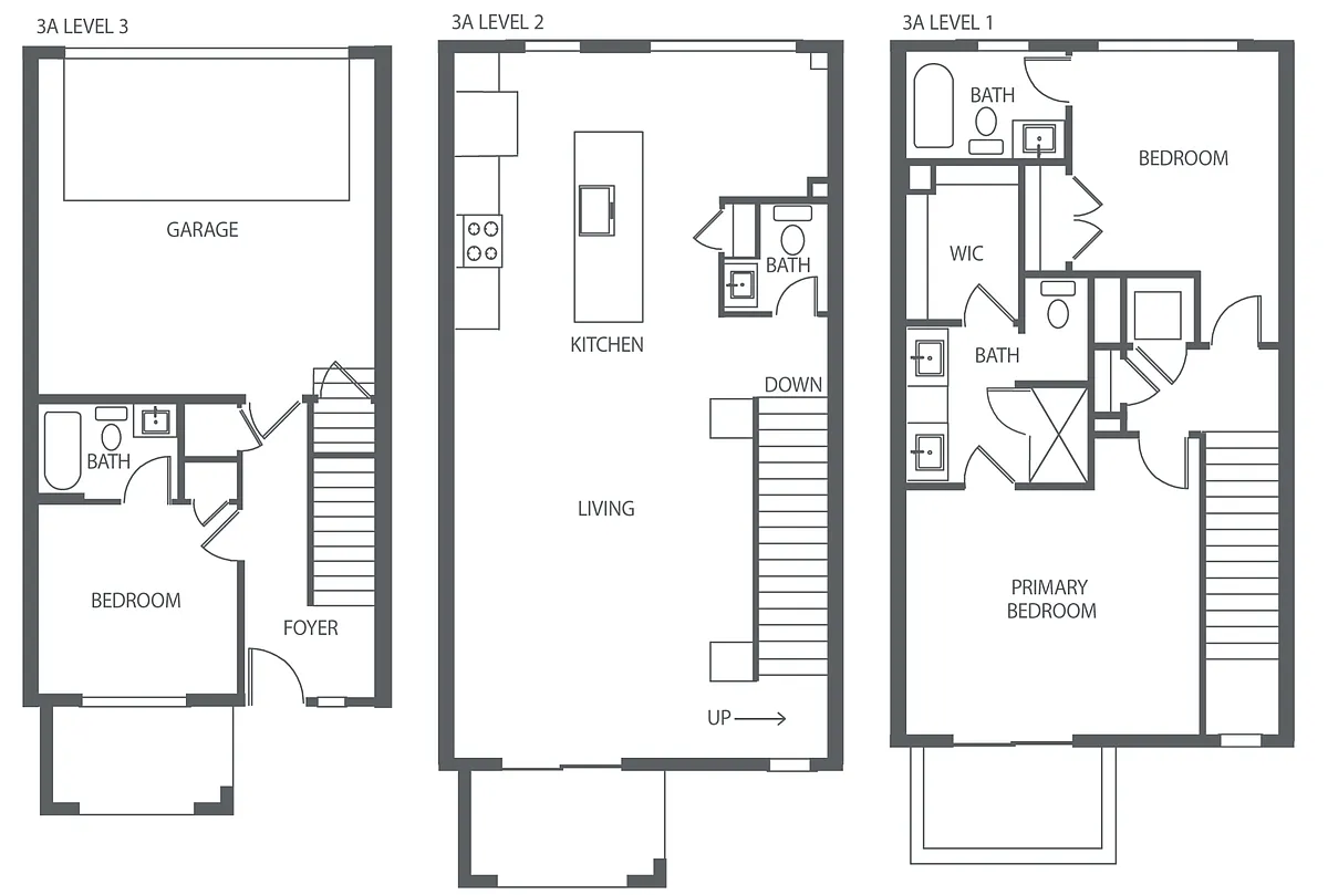 Floor plan 3B Townhome