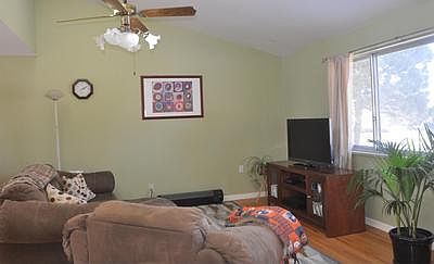 Large living room with hardwood floors