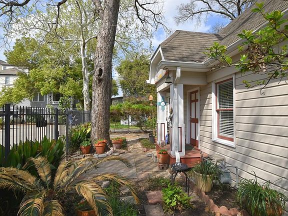Fully fenced property.  Wrought iron fence located along the front.
