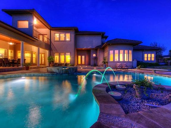 Nighttime Pool View