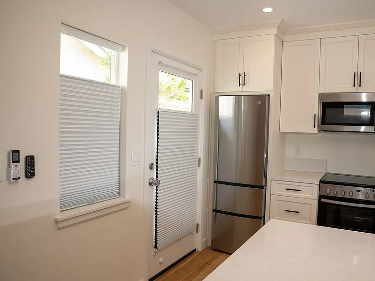 Cellular blackout blinds, top down position