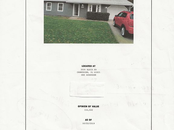 Appraised for $114,000 10/19