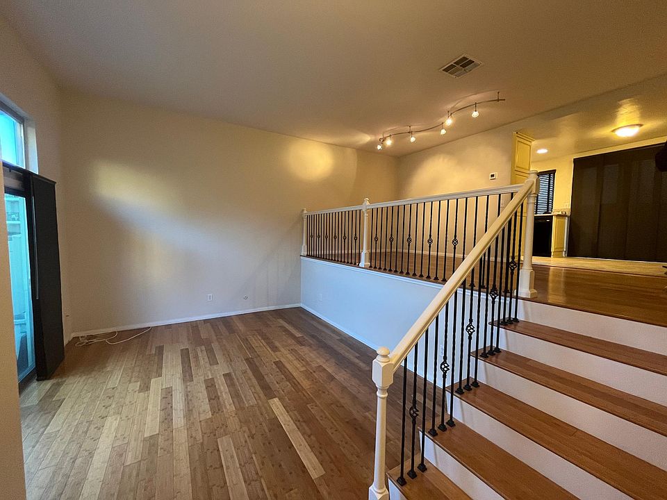 Living Room with bamboo flooring in the entire home.