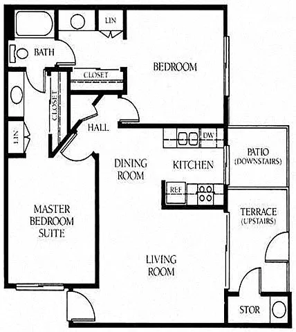 Floor plan 2B 15B
